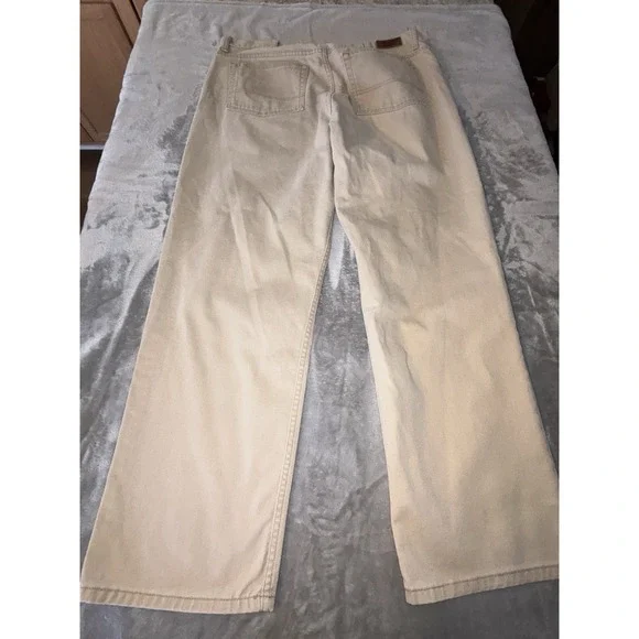 L.L. Bean 100% Cotton Men's‎ 1912 Tan Jeans 40x32 Classic Denim  Tan Jeans - Picture 9 of 12